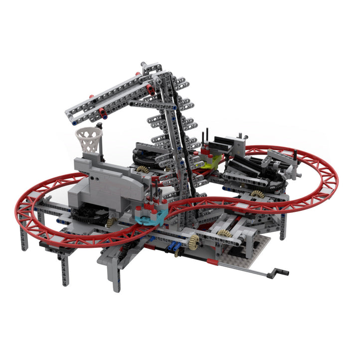 MOC Cycle Mechanical Building Block Module，Advanced Gear and Linkage Mechanism-1108PCS enginediyshop