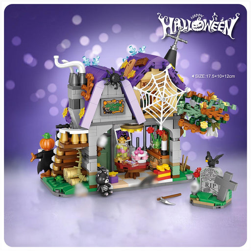 Halloween Travel Pumpkin House Building Blocks Set(789PCS) enginediyshop