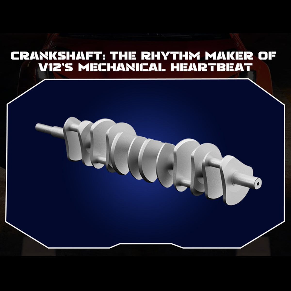 TECHING DM108 V12 Engine Model Kit 1/4 Scale Visible Electric Supercar Engine, DIY Metal Mechanical STEM Educational Kit for Teens & Adults – 800+PCS