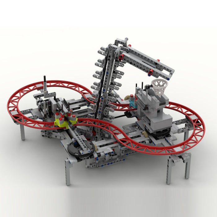 MOC Cycle Mechanical Building Block Module，Advanced Gear and Linkage Mechanism-1108PCS enginediyshop