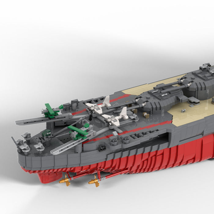 1/200 Scale Classic 20th Century Large Warship Building Block Model Kit-10101PCS enginediyshop