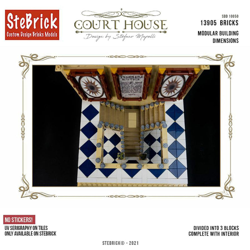 MOC-77106 The Court House Building Blocks DIY Small Particle Model without Stickers(13905PCS ） enginediyshop