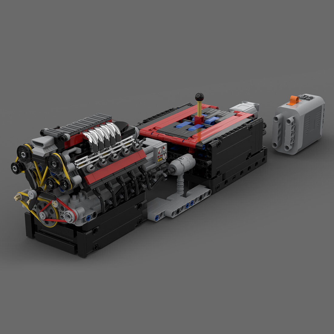 MOC V10 Engine with Gearbox Single Overhead Camshaft (SOHC) Air-Cooled ...