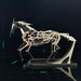 Solar-Powered Mechanical Horse 3D Metal Model DIY Assembly Art Sculpture Powered  Industrial Style Desk Decor Creature Mechanical Display Kit -165PCS enginediyshop
