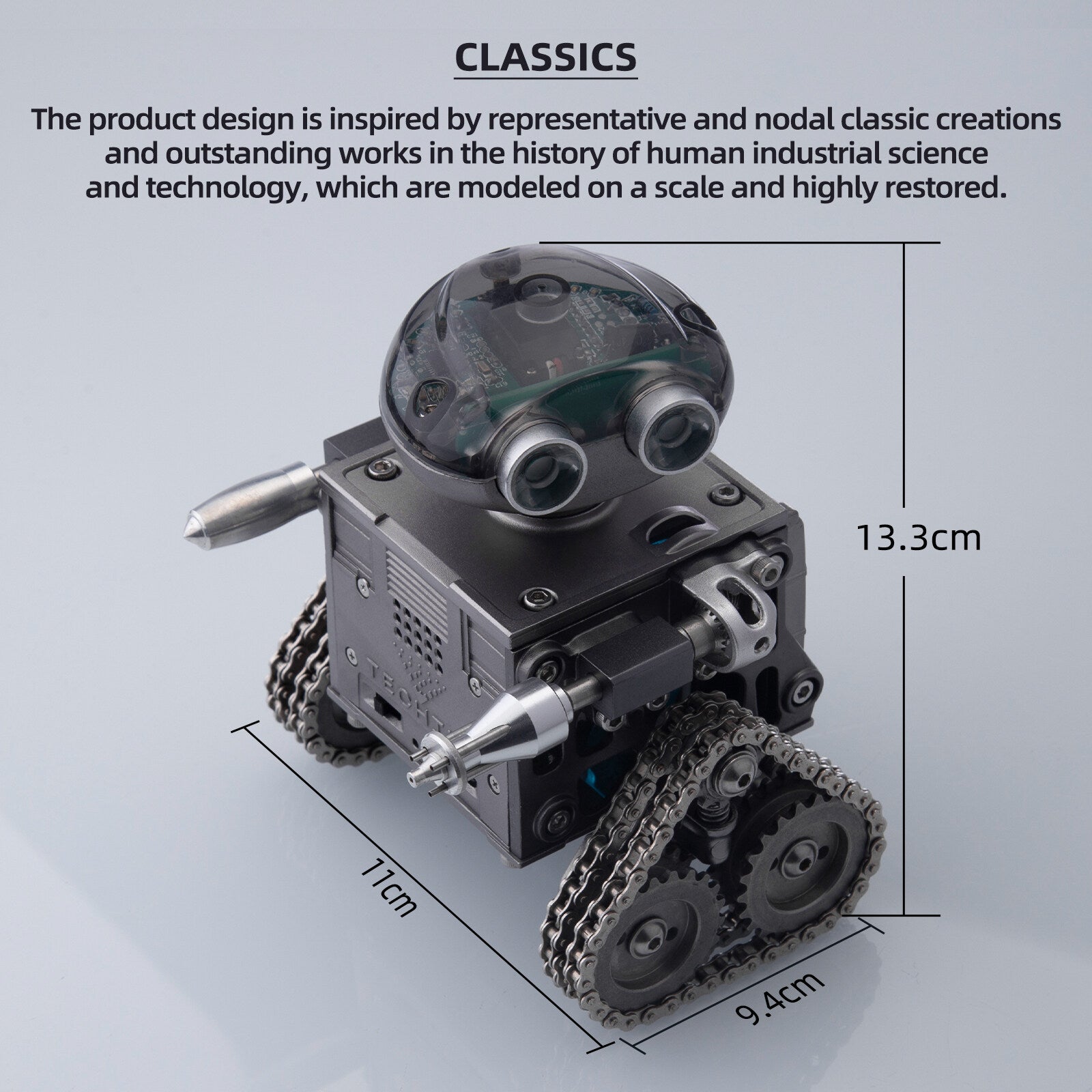 TECHING Roboter-Modellbausatz, der funktioniert - 160 Teile 6