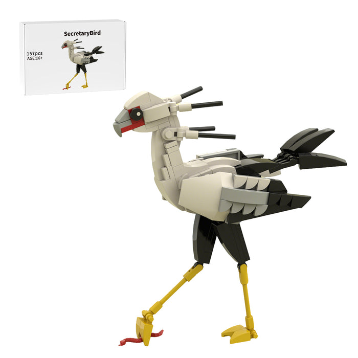 MOC-227312 African Savanna Crested Bird Secretarybird Building Blocks Set(157PCS)