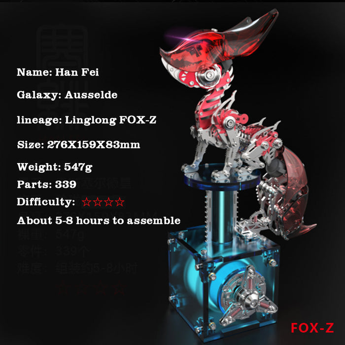 DIY Fox 3D Assembly Mechanical Model Creative Gift Set (339PCS) enginediyshop