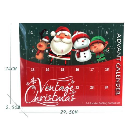 Advent Calendar Brain Teaser Adventskalender Christmas Gift Creative Intelligence Toy (Set of 24) enginediyshop