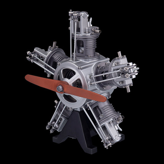 TECHING 5-Zylinder-Sternmotor-Modellbausatz - Baue deinen eigenen funktionierenden Motor - 230+ Teile 2