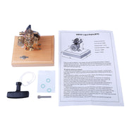 1.6cc Mini SAM Hit and Miss Four-stroke Vertical Gas Engine Internal Combustion Engine Model with Flying Ball Speed Limiter - Enginediyshop