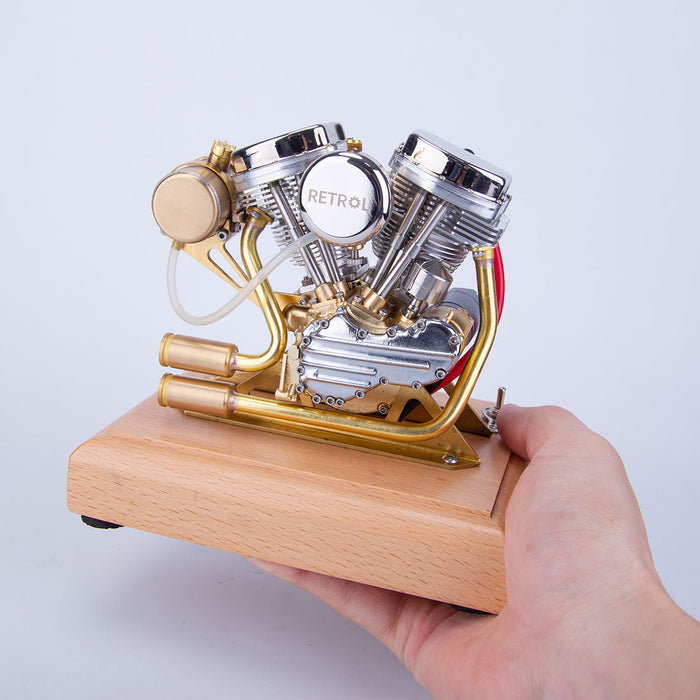RETROL 4.2CC OHV V-Twin Cylinder Four-stroke Motorcycle Gasoline Internal Combustion Engine Model