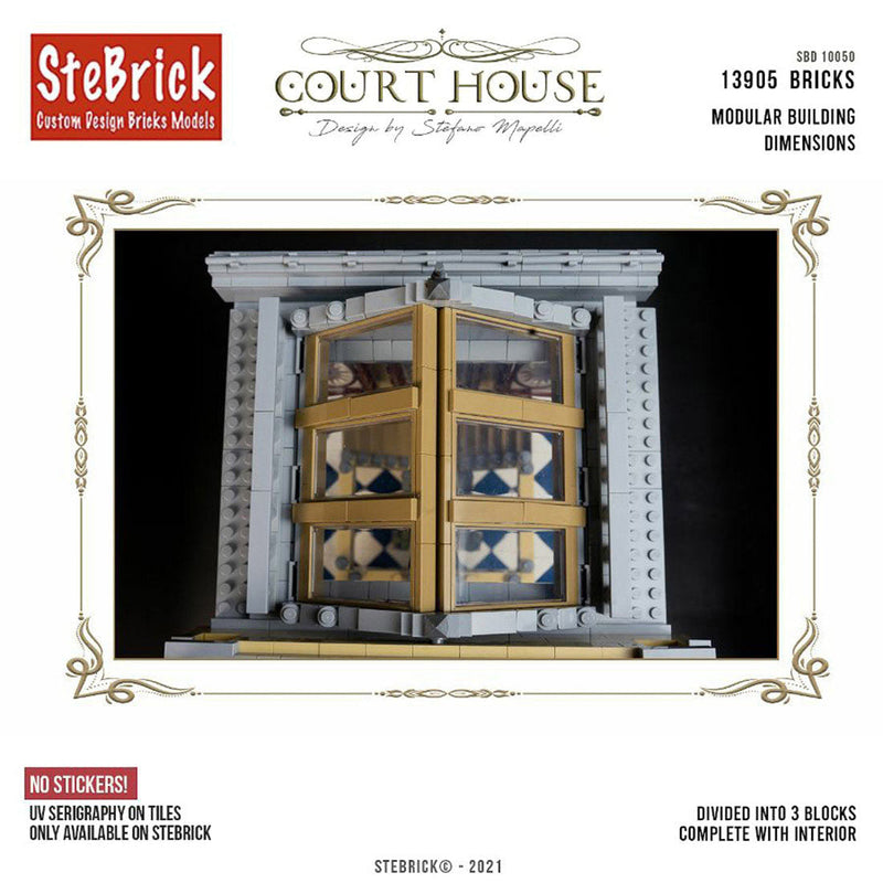 MOC-77106 The Court House Building Blocks DIY Small Particle Model without Stickers(13905PCS ） enginediyshop