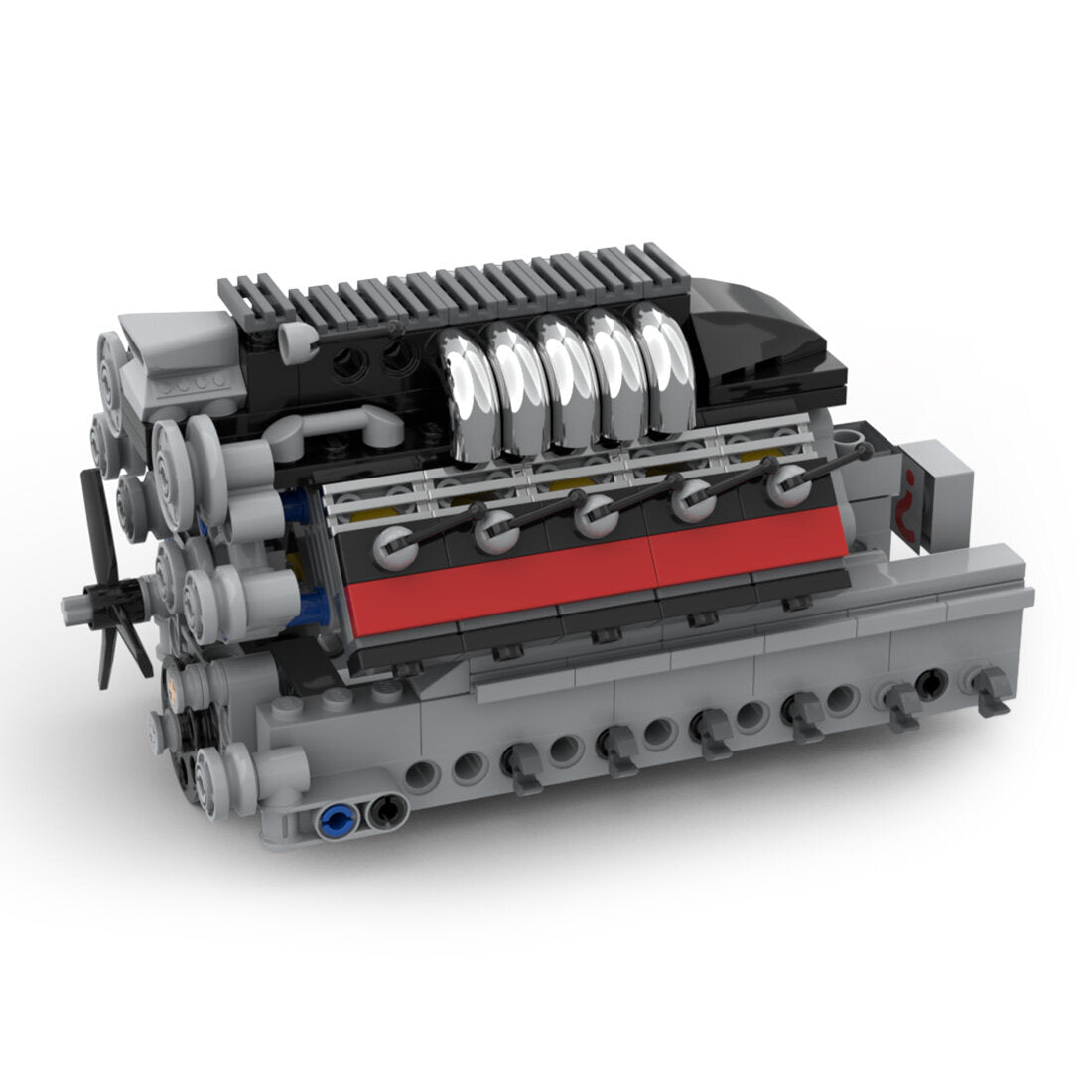 MOC V10 Engine with Gearbox Single Overhead Camshaft (SOHC) Air-Cooled ...