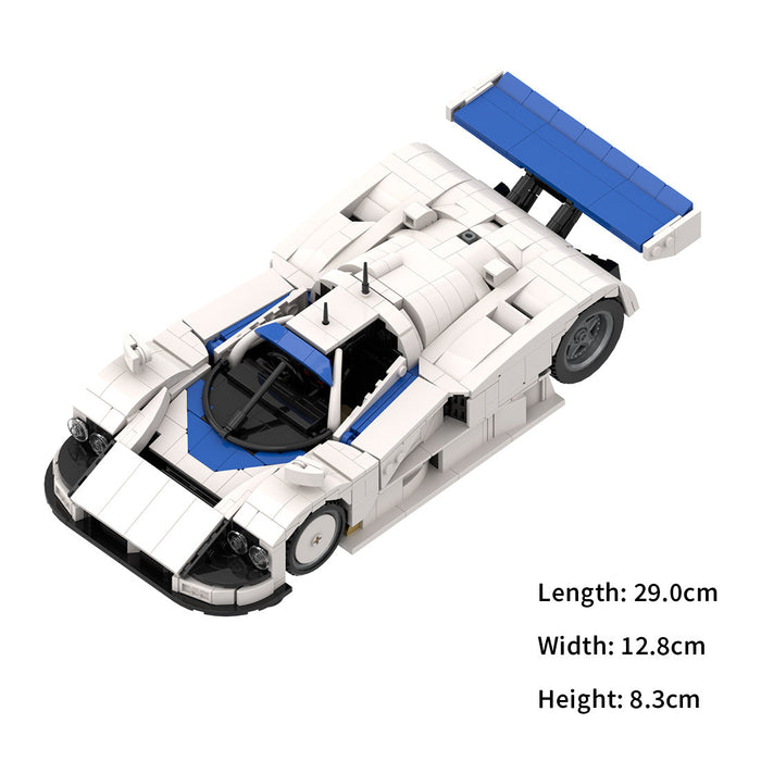 Japanese Winning Racecar Building Blocks Set – Modular Sports Car Model with Removable Engine & Opening Doors（1470PCS)） enginediyshop