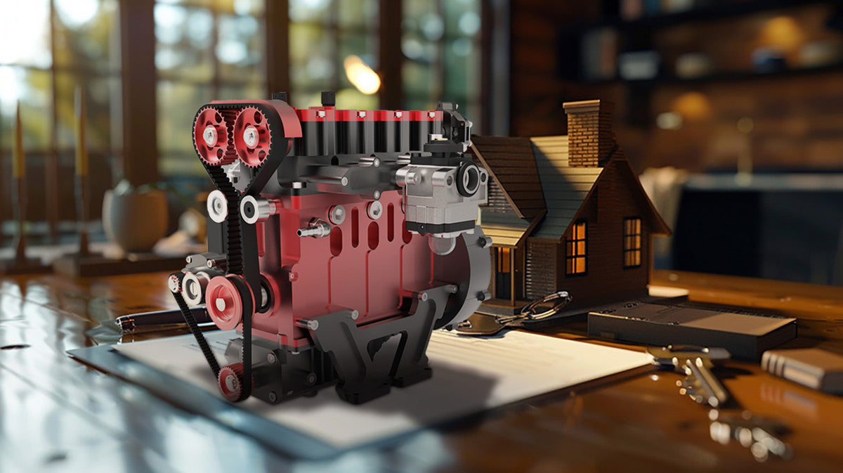 ENJOMOR GS-L4 Engine 36cc Water-Cooled 4-Stroke DOHC Inline Four-Cylinder Gasoline Internal Combustion Engine