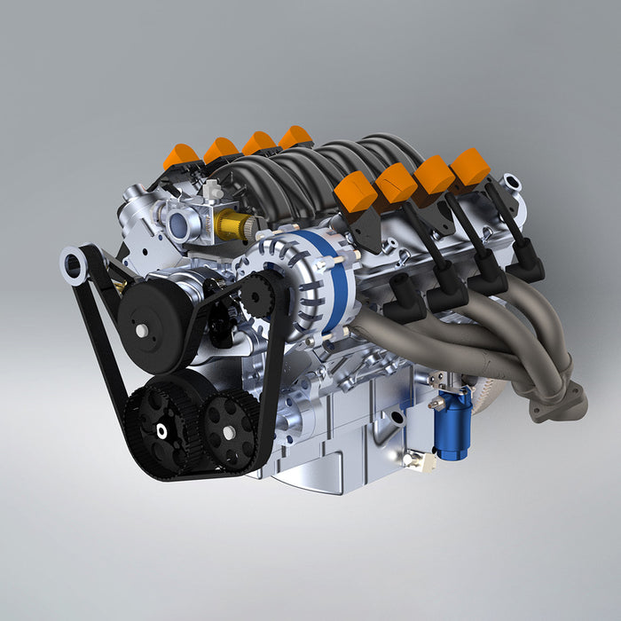 CISON LS-52 V8 Engine Model Kit – 1/5 Scale Working 4-Stroke Gasoline Internal Combustion Engine