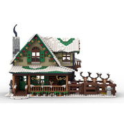 MOC-183213 Reindeer Ranch Christmas Snow Scene Assembly Building Blocks Set (1973PCS) enginediyshop