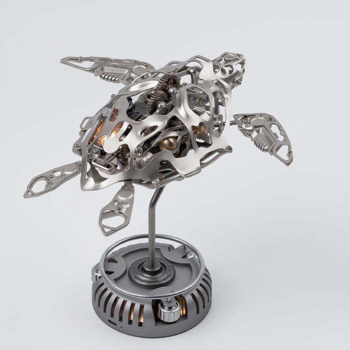 Mechanical Turtle Model, Steampunk DIY Metal Assembly Kit enginediyshop