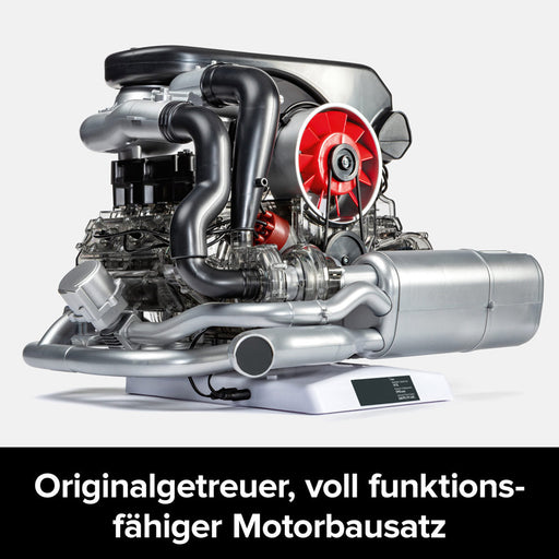 1/3 Scale DIY Turbo Engine Model Kit - Electric Motorized Horizontal Opposed 6-Cylinder with Working Turbocharger, STEM Educational Display Toy enginediyshop