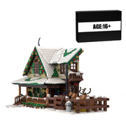 MOC-183213 Reindeer Ranch Christmas Snow Scene Assembly Building Blocks Set (1973PCS) enginediyshop