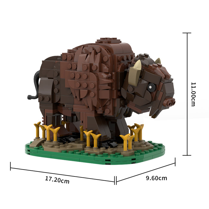 MOC-212761 North American Wild Cattle, Plains Ox Building Blocks Set(424PCS)