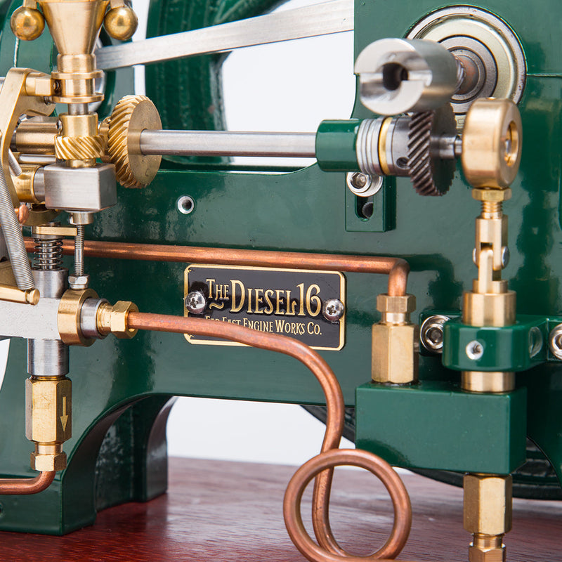 RETROL 16cc Water-Cooled Stationary Horizontal 4-Stroke Diesel Engine Model enginediyshop