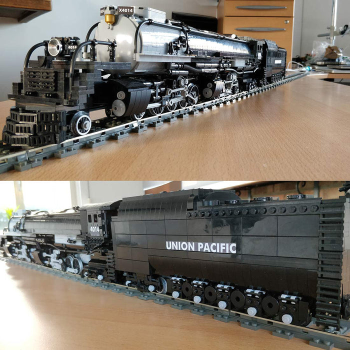 MOC-89126 1/40 4014 Big Boy Dynamic RC Train Model Building Blocks Set (3200pcs+/Black) enginediyshop