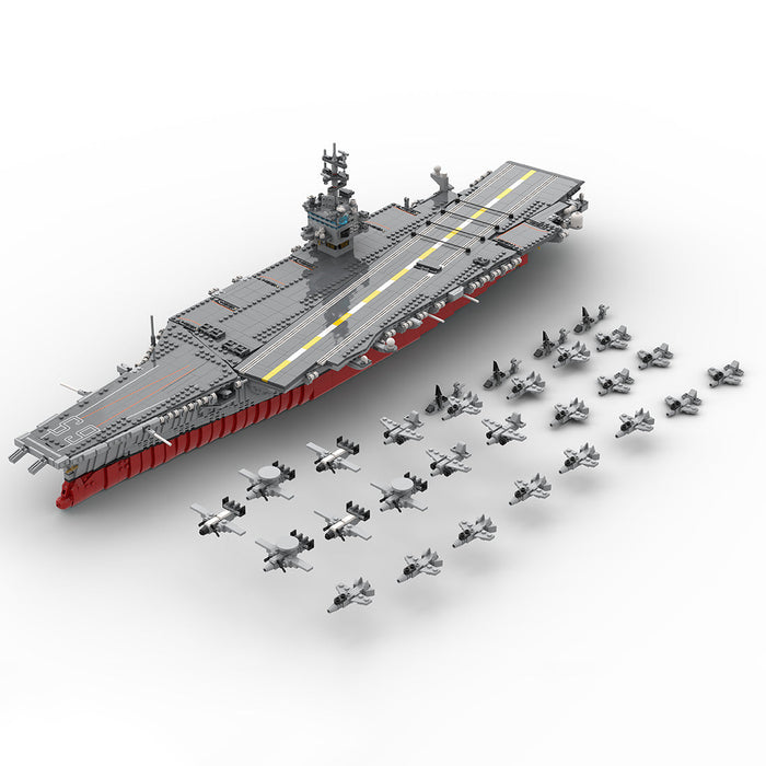 Mocsage 1/350 UCS USS Enterprise CVN-65 Nuclear-powered Aircraft Carrier Military Model Building Blocks Set (4941PCS) enginediyshop