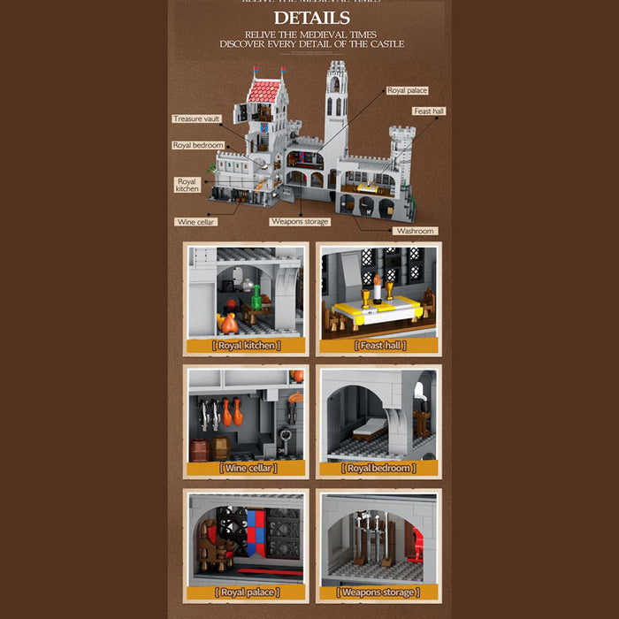 Medieval European classical Castle Building Blocks Set-3999PCS enginediyshop