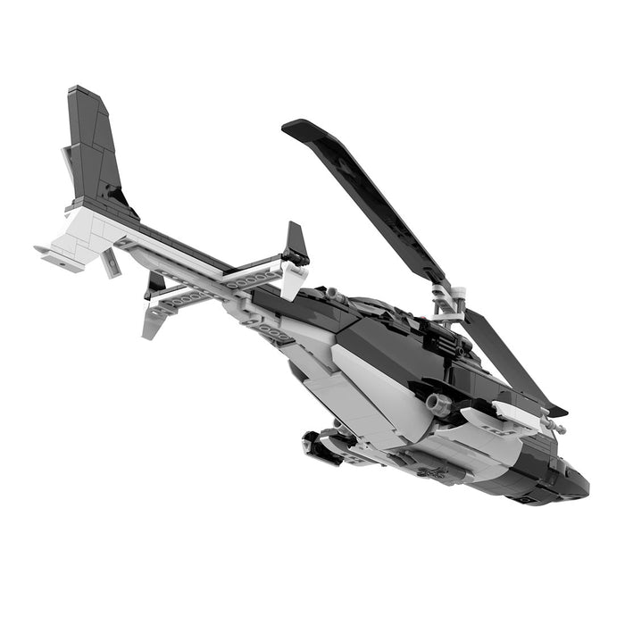 Mocsage MOC-149250 Helicopter Model Assembly Toy Building Blocks Set Creative Ornament (1039PCS) enginediyshop