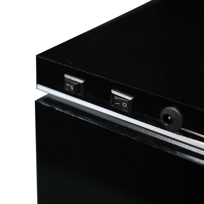 DM229 3-Sided Clear Acrylic Display Case for Model Engines-32×22×22cm enginediyshop