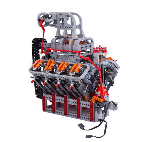 HOLDEN OHV 5.0L V8 Motor MOC Engine Model Building Blocks Toy Set - 2106PCS - Build Your Own V8 Engine