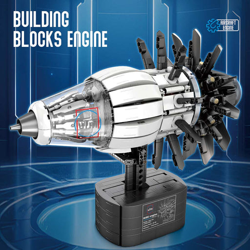Mocsage MOC-180038 CFM-RISE Open Rotor Engine Building Blocks Set（1351PCS） enginediyshop
