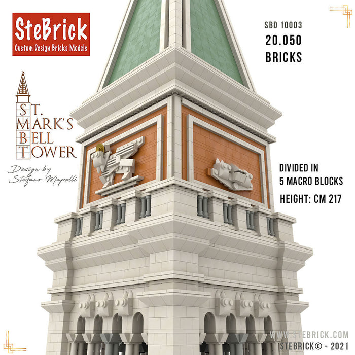 MOC-99638 1/50 St-Mark's Bell Tower Building Blocks MOC Set Toys (20050PCS) enginediyshop