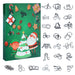 Advent Calendar Brain Teaser Adventskalender 24Pcs Christmas Gift Metal Brain Teasers Puzzle Educational Toy - Type 2 enginediyshop