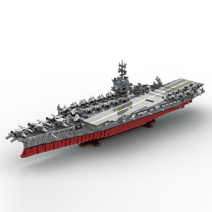 Mocsage 1/350 UCS USS Enterprise CVN-65 Nuclear-powered Aircraft Carrier Military Model Building Blocks Set (4941PCS) enginediyshop