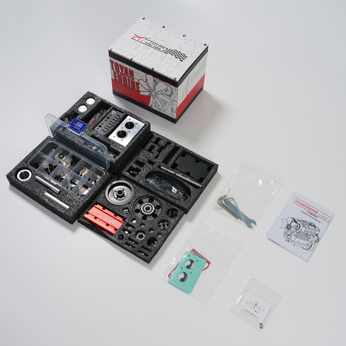 TOYAN FS-L200GC 7cc Mini Inline Twin-Cylinder 4-Stroke Air-Cooled Gasoline L2 Engine Kit – KIT Version