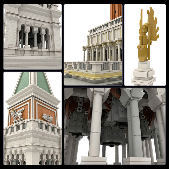 MOC-99638 1/50 St-Mark's Bell Tower Building Blocks MOC Set Toys (20050PCS) enginediyshop