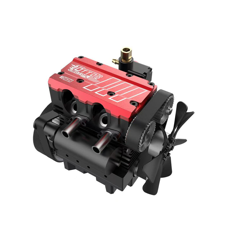 SEMTO ENGINE ST-NF2 7.0cc Mini en línea de dos cilindros de cuatro tiempos refrigerado por aire Nitro Interal motor de combustión modelo Kit