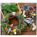 25cm DIY Christmas Wreath Kit, Dried Flower Door Hanger Craft Set, Holiday Home Decor and Festive Gift enginediyshop