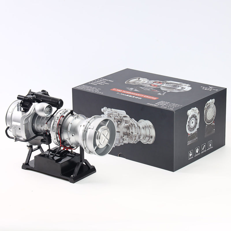 TECHING×SKYMECHMAN 1/4 Scale Metal Simulation Electric Military Helicopter Turboshaft Engine Model Kit