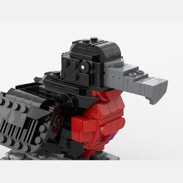 MOC-226035 FrigateBird Building Blocks Set, Realistic Tropical Seabird, Collectible Wildlife Brick Set (543PCS) enginediyshop