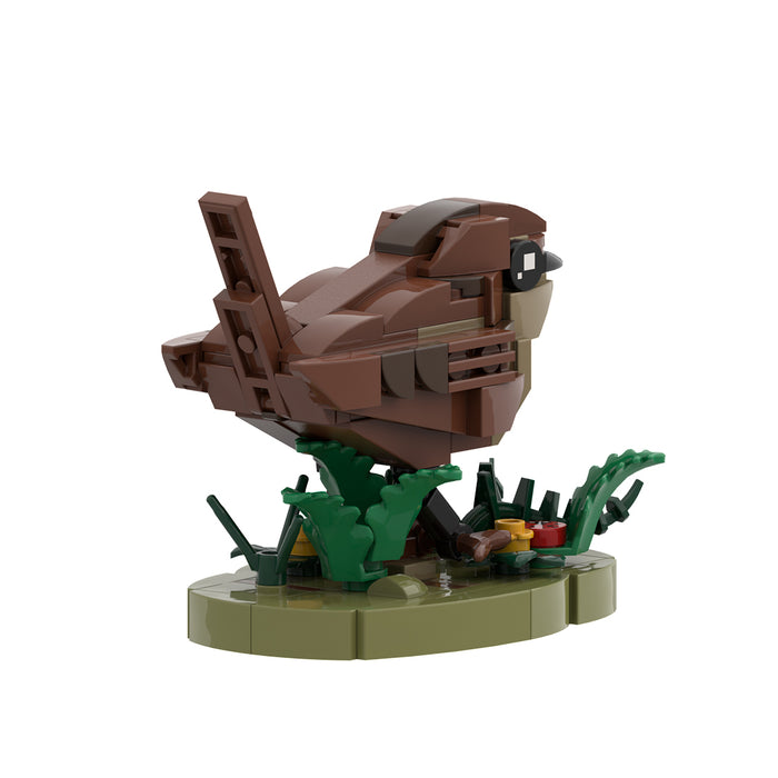 MOC-244558 Nature-Themed Wren Bird Building Blocks Set(153PCS)