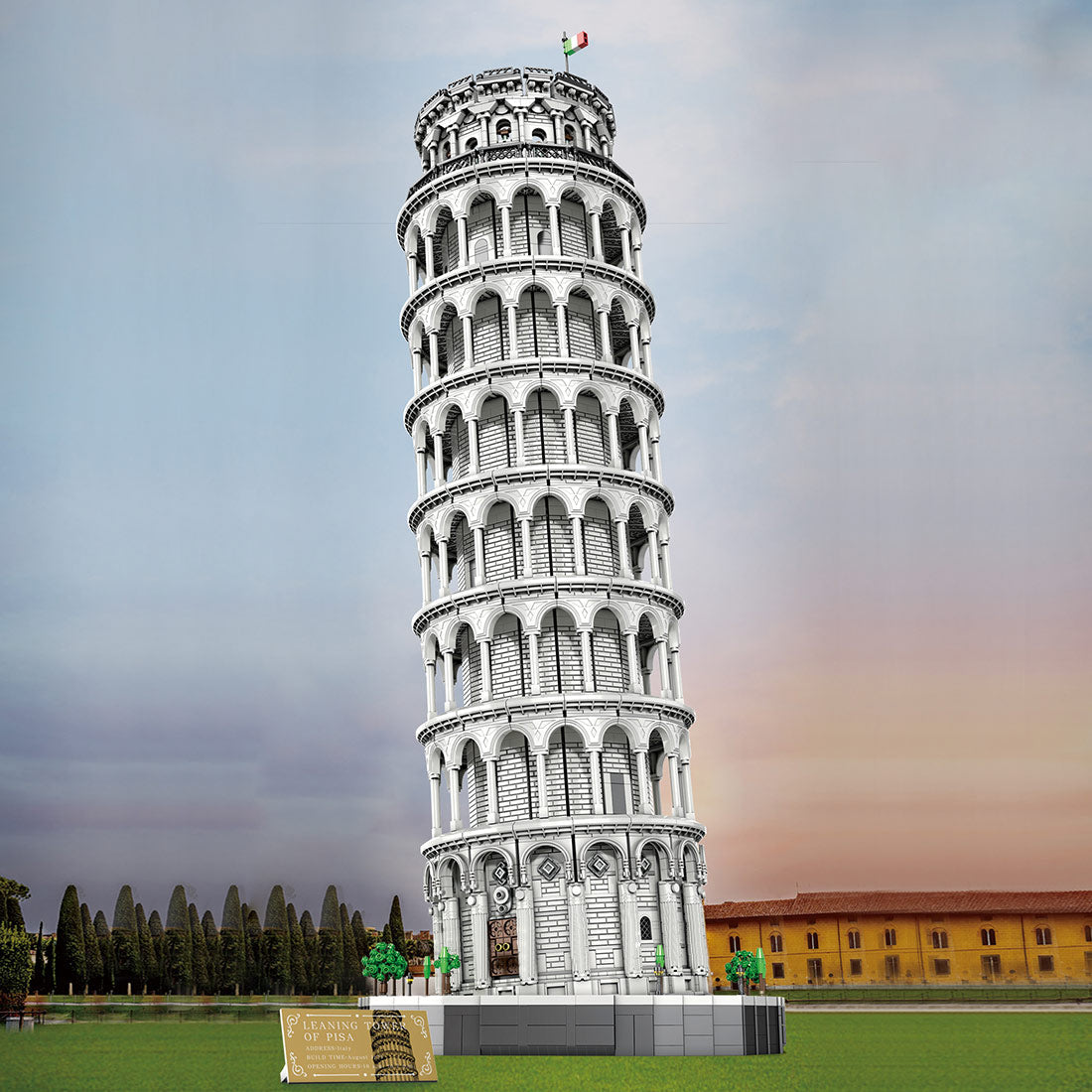 MOC-Italian Famous Landmark Tower Building Blocks Set (7652PCS) enginediyshop