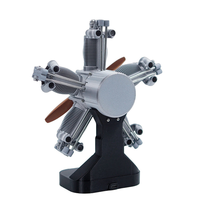 ENJOMOR 3D Printed Radial Five-Cylinder Engine Model Kit-100+PCS enginediyshop