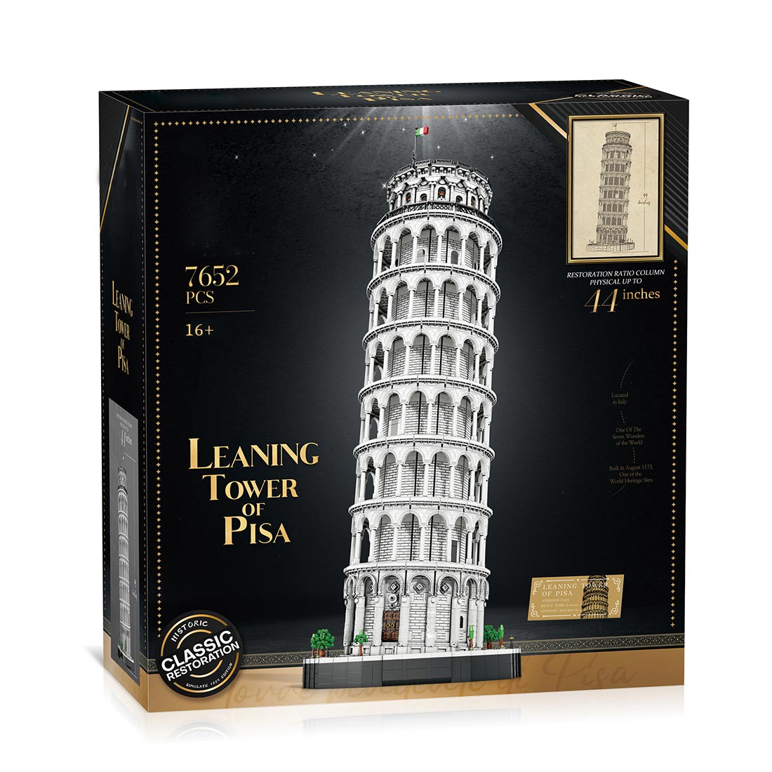 MOC-Italian Famous Landmark Tower Building Blocks Set (7652PCS) enginediyshop