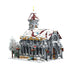 MOC-238564 Winter Village Cathedral Building Block Set with Snowy Red Roof, Clock Tower, Christmas Decor and Detailed Architectural Design-3987PCS enginediyshop