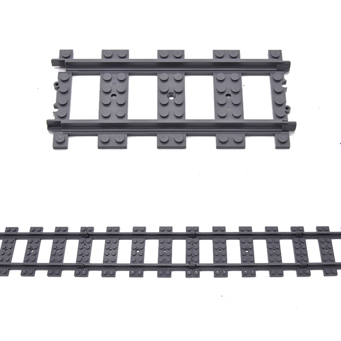 20Pcs Train Straight Track DIY Construction Toys Building Blocks Bricks Parts enginediyshop