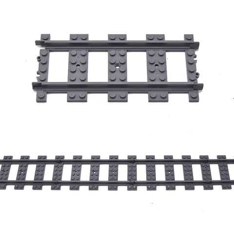 50Pcs Train Straight Track DIY Construction Toys Building Blocks Bricks Parts enginediyshop