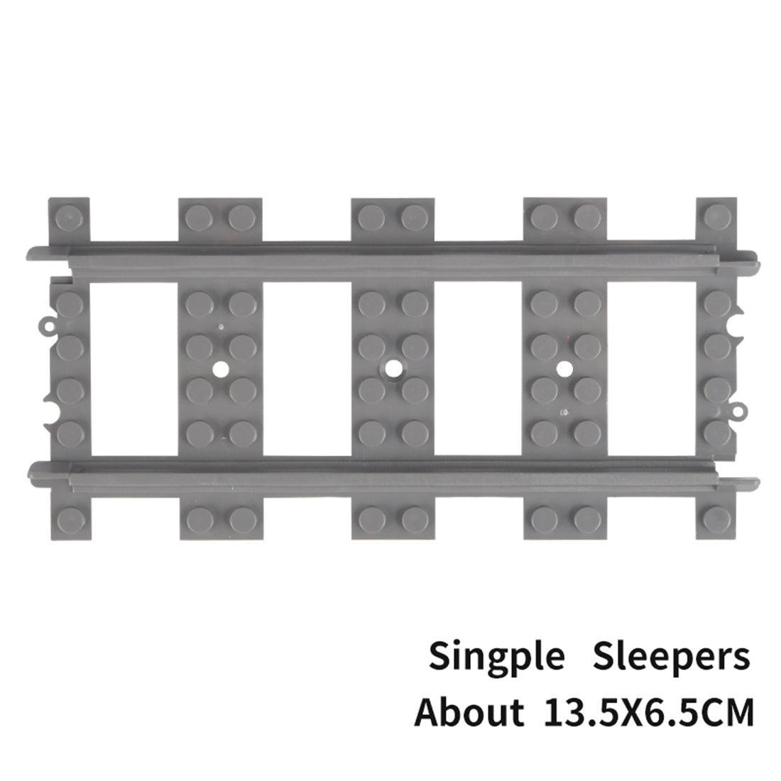 100Pcs Train Straight Track DIY Construction Toys Building Blocks Bric ...